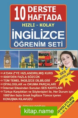 10 Derste 10 Haftada Hızlı Kolay İngilizce Öğrenim Seti