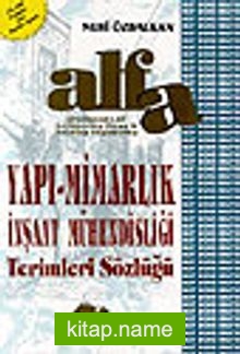 Alfa Yapı Mimarlık-İnşaat Müh. Terimleri Sözlüğü İng.-Tr.