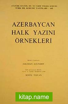 Azerbaycan Halk Yazını Örnekleri