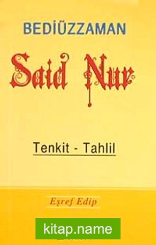 Bediüzzaman Said Nur / Tenkid – Tahlil (Cep Boy) (karton kapak)