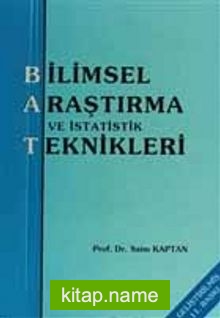 Bilimsel Araştırma ve İstatistik Teknikleri