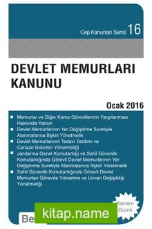 Devlet Memurları Kanunu / Cep Kanunları 16