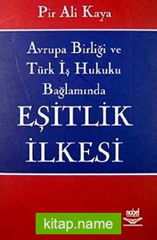 Eşitlik İlkesi / Avrupa Birliği ve Türk İş Hukuku Bağlamında