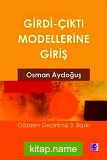 Girdi Çıktı Modellerine Gİriş