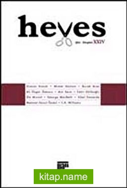 Heves / 2009 Cilt:XXIV Şiir – Eleştiri Dergisi