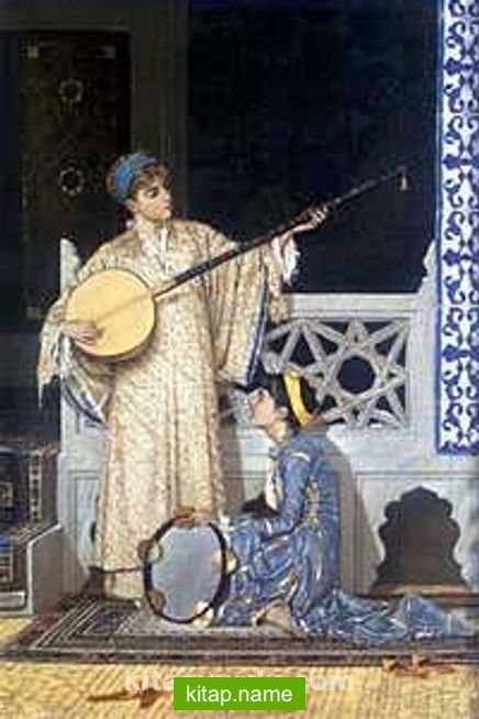 İki Müzisyen Kız / Osman Hamdi Bey (OHB 011-30×45) (Çerçevesiz)