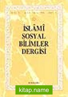 İslami Sosyal Bilimler Dergisi 1995 Cilt:3 Sayı:3