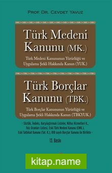 Türk Medeni Kanunu Türk Borçlar Kanunu