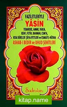 Yasin Tebareke, Amme, Vakıa, Kehf, Fetih, Rahman, Cum’a, Kısa Sureler Şifa Ayetleri ve Esmaü’l-Hüsna Ashab-ı Bedir ve Uhud Şehitleri (Rahle Boy)