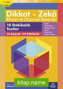 10 Dakikalık Testler (7 – 8 Yaş 2.Kitap, 159 Etkinlik) / Dikkat – Zeka  Bilişsel ve Düşünsel Beceriler