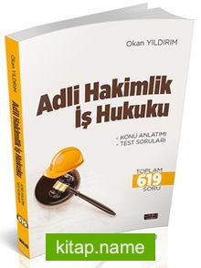 2020 Adli Hakimlik İş Hukuku Konu Anlatımı