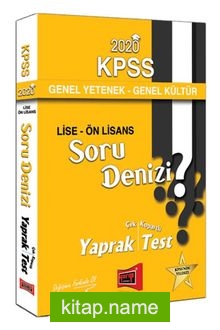 2020 KPSS Lise-Ön Lisans Genel Yetenek Genel Kültür Soru Denizi Çek Kopartlı Yaprak Test