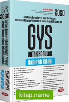 2020 Türkiye Kamu Kurumları ve Bağlı Kuruluşları Personeli GYS ve Unvan Değişikliği Ortak Konular Hazırlık Kitabı
