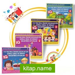 3-6 Yaş Okul Öncesi Çocuklar İçin Zeka ve Dikkat Geliştiren Oyunlar ( 4 Kitap Set)