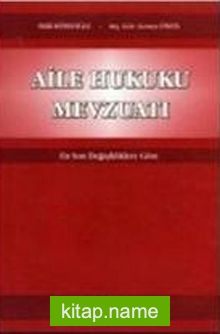 Aile Hukuku Mevzuatı