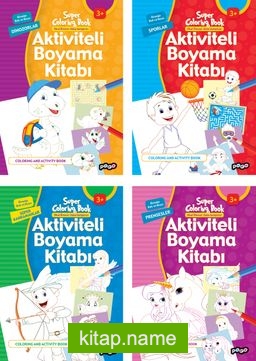 Aktiviteli Boyama Kitapları Seti (4 Kitap)