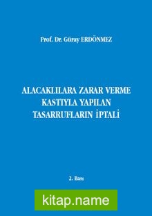 Alacaklılara Zarar Verme Kastıyla Yapılan Tasarrufların İptali