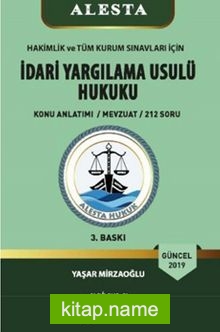 Alesta 2019 İdari Yargılama Usulü Hukuku