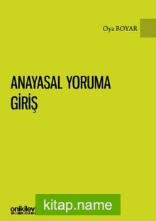 Anayasal Yoruma Giriş