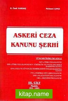 Askeri Ceza Kanunu Şerhi (3.Cilt)