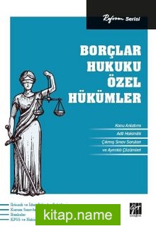 Borçlar Hukuku Özel Hükümler / Reform Serisi