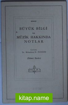 Büyük Bilgi ve Müzik Hakkında Notlar 6-F-31