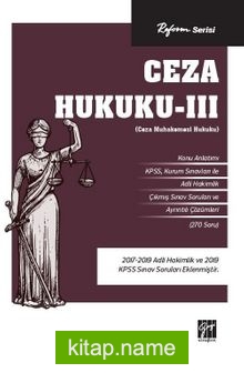 Ceza Hukuku -III (Ceza Muhakemesi Hukuku)