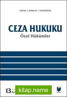 Ceza Hukuku Özel Hükümler