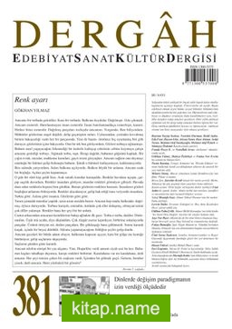 Dergah Edebiyat Sanat Kültür Dergisi Sayı: 381 Kasım 2021