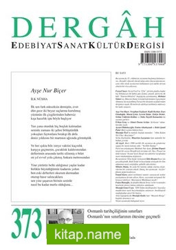 Dergah Edebiyat Sanat Kültür Dergisi Sayı:373 Mart 2021