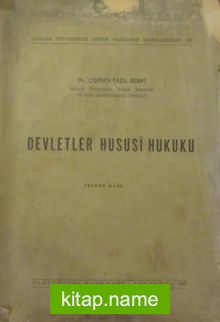 Devletler Hususi Hukuku (4-G-1)