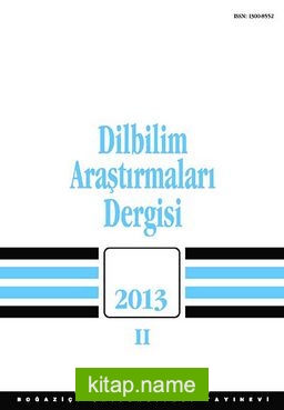Dilbilim Araştırmaları Dergisi 2013/2