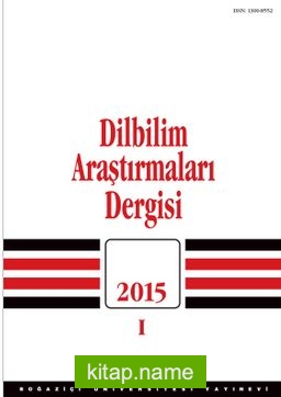 Dilbilim Araştırmaları Dergisi 2015/1