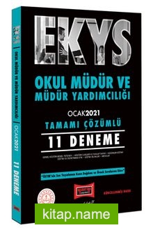 EKYS Okul Müdür ve Müdür Yardımcılığı Tamamı Çözümlü 11 Deneme Ocak 2021