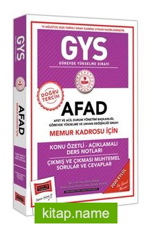GYS AFAD Memur Kadrosu İçin Konu Özetli Çıkmış ve Çıkması Muhtemel Sorular