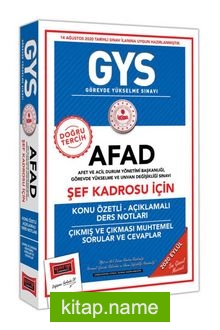 GYS AFAD Şef Kadrosu İçin Konu Özetli Çıkmış ve Çıkması Muhtemel Sorular