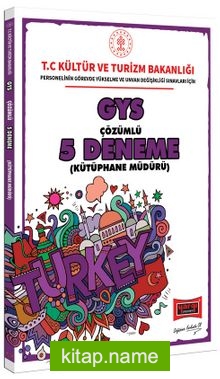 GYS T.C. Kültür ve Turizm Bakanlığı Kütüphane Müdürü İçin Çözümlü 5 Deneme