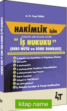 Hakimlik İçin İş Hukuku Ders Notu ve Soru Bankası