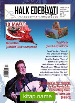 Halk Edebiyatı Dergisi Sayı:23 Mart-Nisan 2018