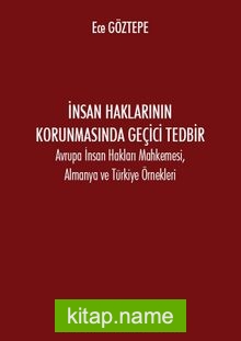 İnsan Haklarının Korunmasında Geçici Tedbir