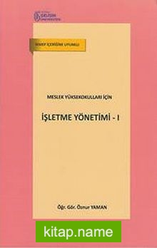 İşletme Yönetimi -1  Meslek Yüksekokulları İçin