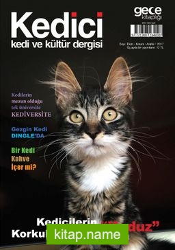 Kedici Kedi ve Kültür Dergisi Sayı:1 Ekim-Kasım-Aralık 2017