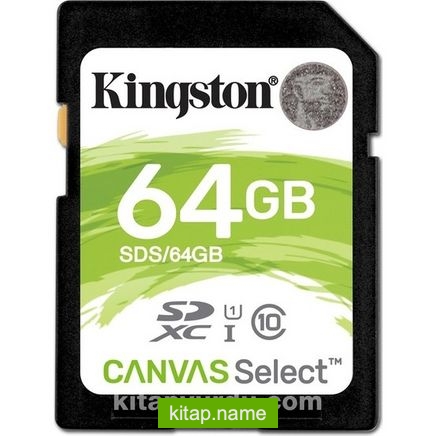 Kingston 64Gb Sdxc Canvas Select 80R Cl10 Uhs-I Card Sds/64Gb