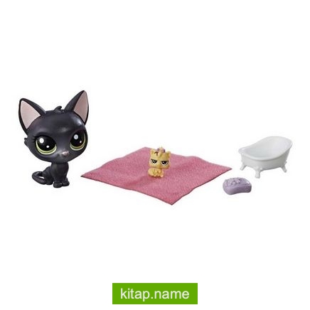 Littlest Pet Shop Miniş ve Yavrusu – Jade-Kittylina Scrapper (B9358)