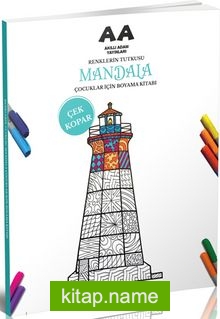 Mandala Renklerin Tutkusu Çocuklar İçin Boyama Kitabı