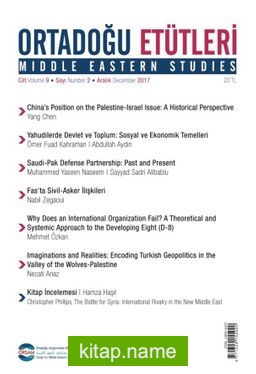 Ortadoğu Etütleri Cilt 9 – Sayı 2 – Aralık 2017