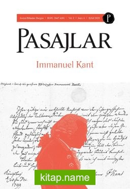 Pasajlar Sosyal Bilimler Dergisi Sayı:6 Eylül 2020 Immanuel Kant