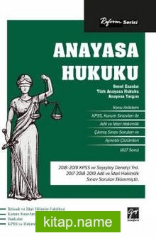 Reform Serisi Anayasa Hukuku (Genel Esaslar, Türk Anayasa Hukuku, Anayasa Yargısı)