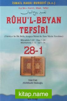 Ruhu’l-Beyan Tefsiri (28-1)