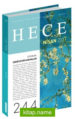 Sayı:244 Nisan 2017 Hece Aylık Edebiyat Dergisi Dosya Şiir 2017